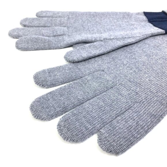 LOUIS VUITTON M71247 Gon-LV Horizon gloves wool gray/blue - Picture 9 of 9